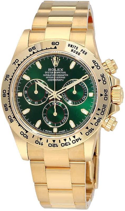 rolex daytona verde oro|rolex daytona gold.